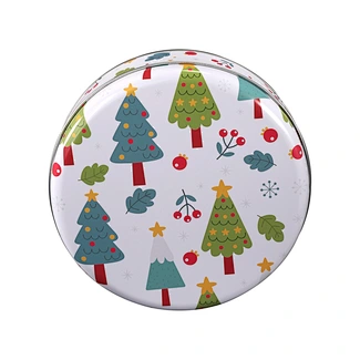 metal tin round